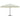 parasol 500 cm aluminium hvid