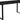 Spisebord 180 cm 8 pladser i Sort