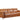 3 pers. sofa med 2 manuelle hvilestole i Cognac PU