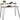 Skrivebord med hylde i Oak Look Grey