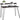Skrivebord med hylde i Wood Look Espresso