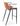 Barstol Model Liva - cognac kernelæder/PU - sort metal - sædehøjde 75 cm