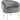 Accent stol i Velvet Grey