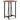 barbord 60x60x107 cm massivt genanvendt træ