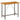 barbord 120x58x106 cm massivt genbrugsteak