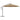 hængeparasol 350 cm aluminiumstang gråbrun