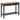 konsolbord 110 x 35 x 80 cm træ sort