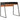 skrivebord 90x60x88 cm sort og brun