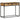 konsolbord 100x35x75 cm massivt mangotræ