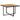 havebord 109x107x74 cm polyrattan og massivt akacietræ sort