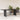 havebord med glastop 190x80x75 cm polyrattan sort