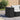 havebord med glastop 58x27,5x55 cm polyrattan sort