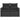 havesofa med hynder 2-personers sort polyrattan