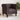 Chesterfield-sofastol stof mørkebrun