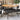 havebord med akacietop Ø110x71 cm polyrattan sort