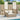 solseng med tag og gardiner polyrattan beige
