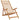 strandstol foldbar massivt eukalyptustræ og stof beige