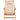 strandstol foldbar massivt eukalyptustræ og stof beige