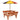 picnicbord til 4 børn m. parasol massivt grantræ