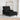 Chaise Lounge med pude Sort 91 x 157 x 91 cm Stof