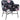 Polstret Accent Stol i Velvet Blue Floral