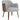 loungestol i stof lysegrå accent chair