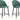 Barchair 2 Pack Mørkegrøn