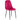 Spisestol i Pink Velvet Black Legs 2 Pakke