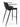 Barstol Model Liva - sort kernelæder/PU - sort metal - sædehøjde 75 cm