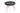 Sofabord San Jose Ø60 cm - sort top - ben i ubehandlet eg